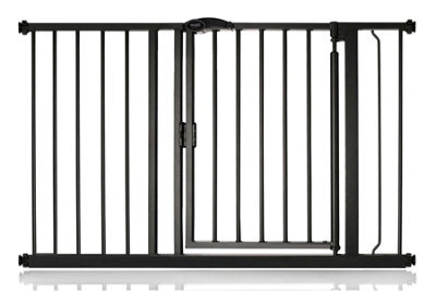 Bettacare Auto Close Stair Gate, 118.2Cm - 125.2Cm, Matt Black, Pressure Fit Safety Gate, Baby Gate - image 1