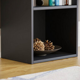 Lassic Vida Designs Oxford Black 4 Tier Cube Bookcase Freestanding Shelving Unit (H)1060mm (W)320mm (D)240mm - thumbnail 4