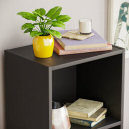 Lassic Vida Designs Oxford Black 4 Tier Cube Bookcase Freestanding Shelving Unit (H)1060mm (W)320mm (D)240mm - thumbnail 3
