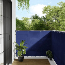 Berkfield Balcony Screen Blue 120X1000 Cm 100% Polyester Oxford - thumbnail 1