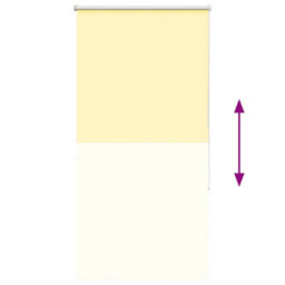 Berkfield Durable Roller Blind Blackout Yellow 75X150 Cm Fabric Width 70.7 Cm Polyester - thumbnail 9