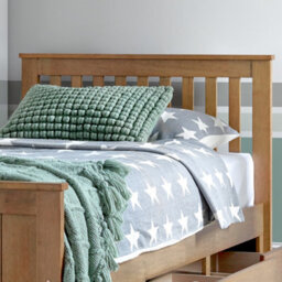 Captain Oak Finish 3 Drawer Wooden Single Storage Bed - thumbnail 3