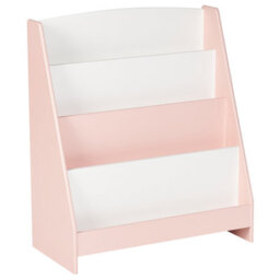 Beliani 4 Tier Bookcase Liloet 70 Cm Pastel Pink