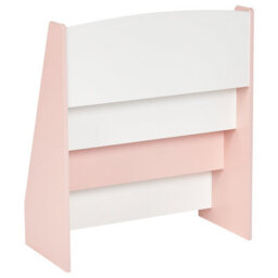 Beliani 4 Tier Bookcase Liloet 70 Cm Pastel Pink - thumbnail 5