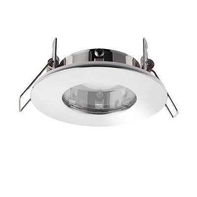 Luminosa Lighting Luminosa Speculo Led Fire Rated 1 Light Bathroom Recessed Light Chrome Plate, Glass Ip65 - image 1