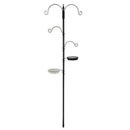 Oypla Wild Bird Decorative Feeding Station With Feeder Tray & Bath - thumbnail 1