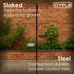 Oypla Wild Bird Decorative Feeding Station With Feeder Tray & Bath - thumbnail 9