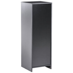 Wyld And Coco 3-Tier Narrow Bookcase Black Matt 40 X 40 X 117 Cm Minimalist - thumbnail 5