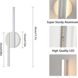 Indoor Led Wall Lamp 16W Warm White Modern Wall Light Living Room Bedroom 40Cm - thumbnail 2