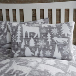 Fusion Arctic Animals Grey Christmas Duvet Cover Set - thumbnail 2