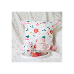 Pink Christmas Tree Mug With Lid - Perfect For Hot Cocoa & Gifts - thumbnail 6