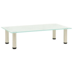 Berkfield Tv Stand Frosted 60X35X17 Cm Tempered Glass