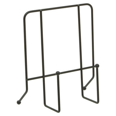 Orsina Elegant Design Matt Black Finish Cookbook Stand, Matt Black Finish Recipe Book Stand, Durable Book Stand - image 1