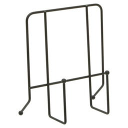 Orsina Elegant Design Matt Black Finish Cookbook Stand, Matt Black Finish Recipe Book Stand, Durable Book Stand - thumbnail 1