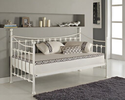 Kosy Koala Daybed Without Trundle White 3Ft Single Bed Metal Bedroom Living Room