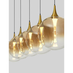 Luminosa Lighting Luminosa Orenda Bar Pendant Ceiling Light Champagne, Brass Gold, Matt Black Triac Dimmable Led 20W 1250Lm 3000K - thumbnail 5