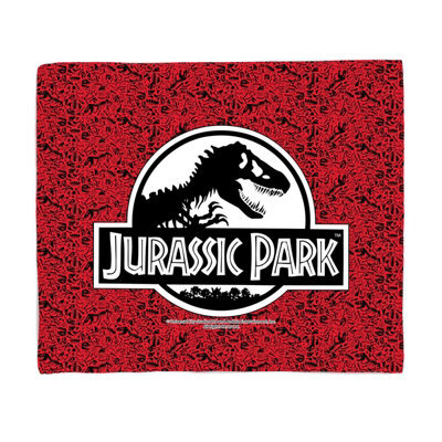 Zavvi Jurassic Park Logo Fleece Blanket