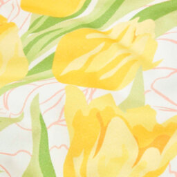 Homescapes Yellow Tulips Digitally Printed Cotton Duvet Cover Set, Super King - thumbnail 3