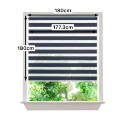 GoodHome Elin Corded Blue Storm Day & Night Roller Blind (W)180Cm (L)180Cm - thumbnail 7