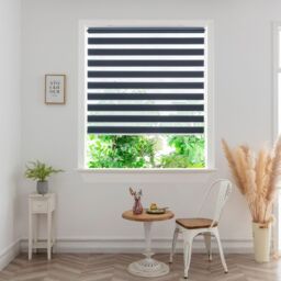 GoodHome Elin Corded Blue Storm Day & Night Roller Blind (W)180Cm (L)180Cm - thumbnail 8