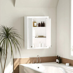 Wall Mounted Storage With Adjustable Shelves, Bathroom Wall Cabinet - thumbnail 6
