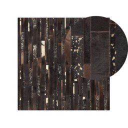 Beliani Rug Artvin Brown 200 X 200 Cm Leather