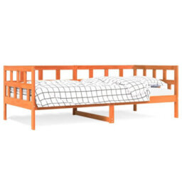 Berkfield Day Bed Without Mattress Wax Brown 90X200 Cm Solid Wood Pine - thumbnail 5