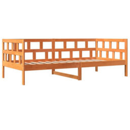 Berkfield Day Bed Without Mattress Wax Brown 90X200 Cm Solid Wood Pine - thumbnail 3