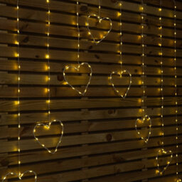 Samuel Alexander 1.2 X 1.2M Light Up Christmas Heart Curtain Lights With 229 Warm White Leds - thumbnail 7