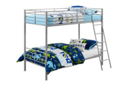 Dorel Home Bunk Bed Convertible Metal Silvergrey, Single - thumbnail 2