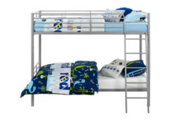Dorel Home Bunk Bed Convertible Metal Silvergrey, Single - thumbnail 3