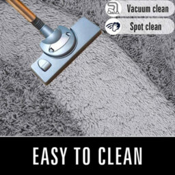 Ameha Grey Area Rugs For Bedroom Non Slip Fluffy Shaggy Thick Pile Non-Shedding Rug For Dining Room, 80 X 150 Cm - thumbnail 4