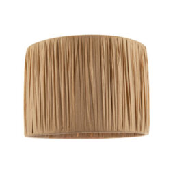 Happy Homewares Classic And Vintage Brown Folded And Tapered Paper Pendant Lamp Shade - thumbnail 2