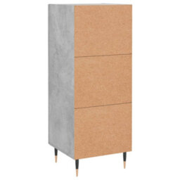 Berkfield Modern Sideboard Concrete Grey 34.5X34X90 Cm Engineered Wood - thumbnail 8