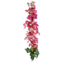 Leaf Pack Of 6 X 75Cm Delphinium Dark Pink Artificial Stem - thumbnail 4