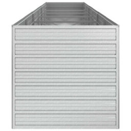 Vidaxl Garden Raised Bed 480X80X77 Cm Galvanized Steel Silver - thumbnail 5