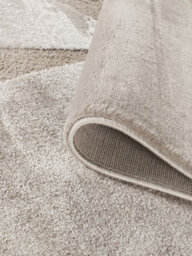 Hamilton Modern Sheen Area Rug - Abstract Motif Geometric Lines Design Mocha 160Cm X 230Cm - thumbnail 3