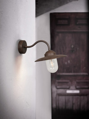 Nordlux Luxe Outdoor Metal Wall Light Weatherproof Brown,mains - image 1