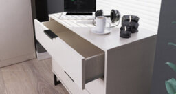 Beijing 3 Drawer Chest Of Drawers In Kashmir Ash (Ready Assembled) - thumbnail 2