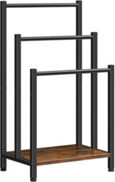 HOOBRO Freestanding Towel Rack, 3 Tier Metal Blanket Rack, Blanket Ladder Holder For Bathroom, Industrial Drying And Display Rack - thumbnail 8