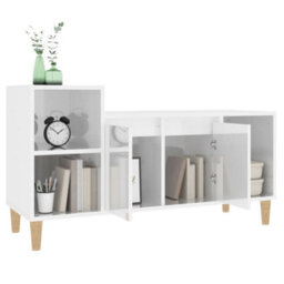 Walplus Tv Cabinet High Gloss White 100X35X55 Cm Engineered Wood - thumbnail 4