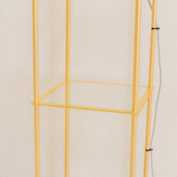 Valuelights Gobie Gold Metal Frame With Glass Storage Shelf Floor Lamp - thumbnail 5