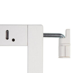 Bettacare Chunky Wooden Screw Fit Dog Gate, 63.5Cm - 105.5Cm, White, Wooden Dog Gate Gate, Screw Fit Pet Stair Gate, Puppy Gate - thumbnail 8