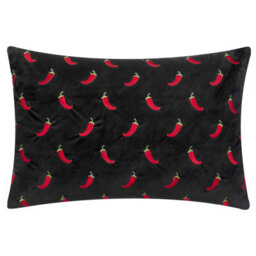 Furn. Chillies Embroidered Polyester Filled Cushion - thumbnail 2