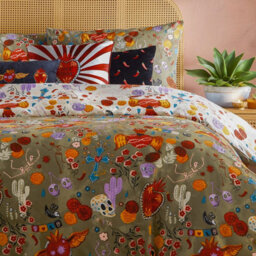 Furn. Chillies Embroidered Polyester Filled Cushion - thumbnail 6