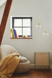 Nordlux Chisell Metal Pendant Light Swirl Glass Brass,mains - thumbnail 7