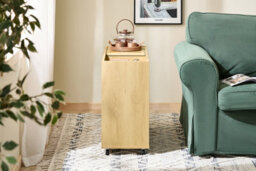 Sobuy Fbt152-N, Mobile Storage Cabinet Sofa Side Table End Table File Cabinet, Wood Veneer,w30Xd70Xh60 - thumbnail 2
