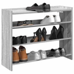 Vidaxl Shoe Rack Grey Sonoma 80X25X62 Cm Engineered Wood - thumbnail 1
