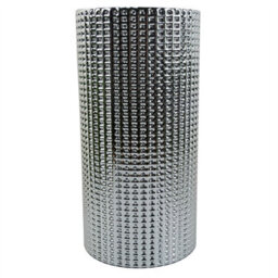 Leaf 70Cm Red Lily Display Silver Glass Vase - thumbnail 3