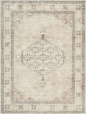Livabliss Becki Owens Lila-Vintage Grey Brown Blue Traditional Boho Living Dining Bedroom Rug 120 X 170 Cm Easy Care, Non Shedding - image 1